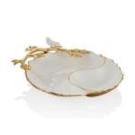 La Medore Love Bird Serisi Beyaz Sosluklu Kase 36x33x11 Cm