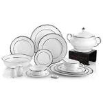 Evaliza Nora Yemek Seti 100 Parça Platin