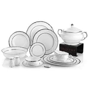 Evaliza Nora Yemek Seti 100 Parça Platin