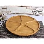 5 Bölmeli Dönerli Bambu Sunum Tepsisi 34cm