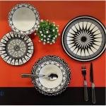 Biev Mnd004 Black Eye 24 Parça Yemek Takımı