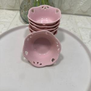 6 lı Mini Kase Porselen - Sosluk - Reçellik 8x4 cm