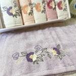 HENA- 3d Nakışlı Bambu Havlu 6 Ad. (50X90)