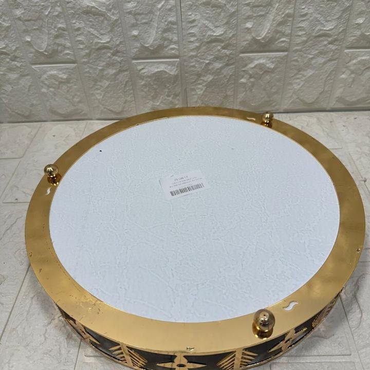 TEPSİ YUVARLAK BÜYÜK MERMER GOLD 35 cm