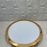 TEPSİ YUVARLAK BÜYÜK MERMER GOLD 35 cm