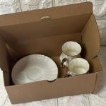 2 li Kahve Fincan Takımı  Altın Dekorlu