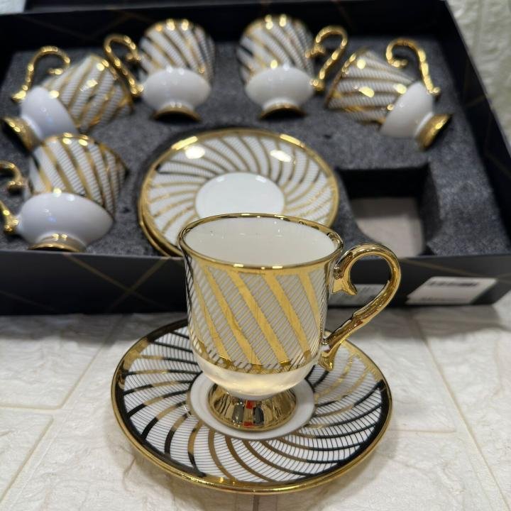 6' LI FİNCAN TAKIMI GOLD