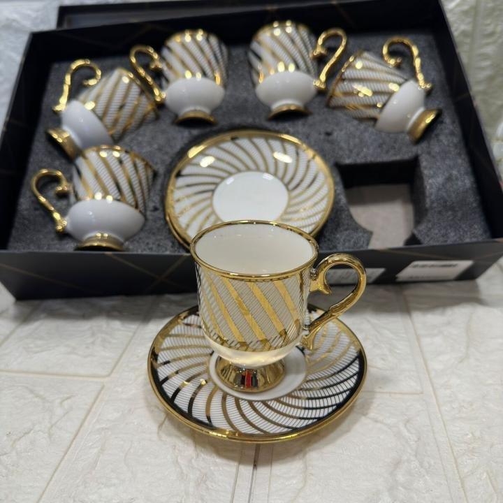 6' LI FİNCAN TAKIMI GOLD