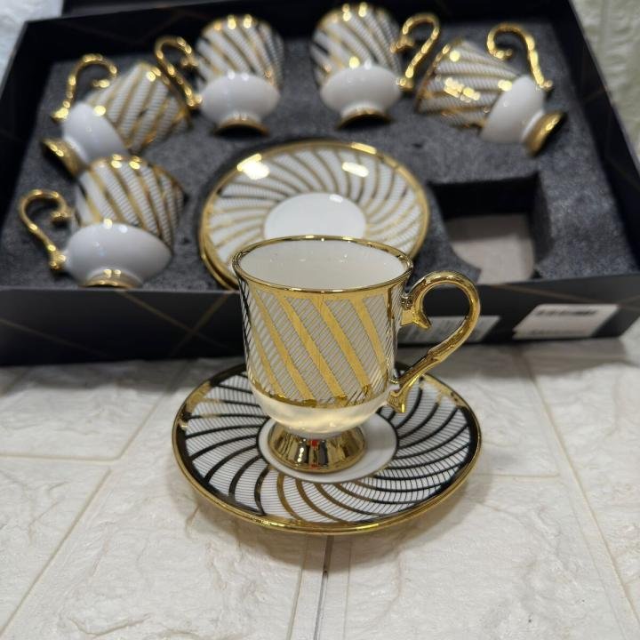 6' LI FİNCAN TAKIMI GOLD