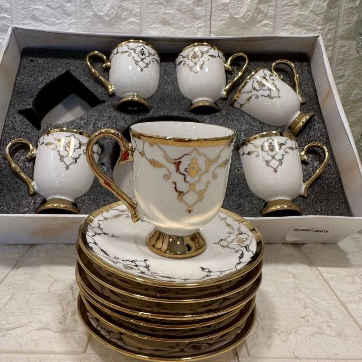 6' LI FİNCAN TAKIMI GOLD