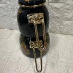 Emaye Çaydanlık Takımı Glore Lorena Siyah