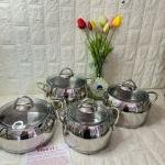 Tencere Seti Çelik 8 Parça