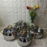 Tencere Seti Çelik 8 Parça