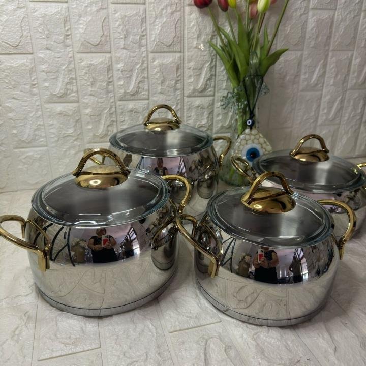 Tencere Seti Çelik 8 Parça