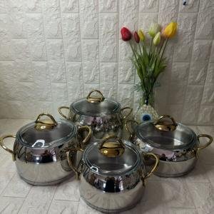 Tencere Seti Çelik 8 Parça