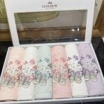 ATIVA - %70 Bambu / %30 Pamuk 3D Nakışlı El Havlusu - 6'lı Set 50x90