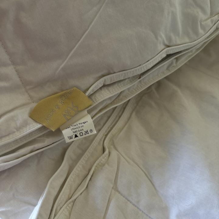 Kaz Tüyü Yorgan 155*215 %10 Gıdı Tüyü Tek Kişilik Clasic