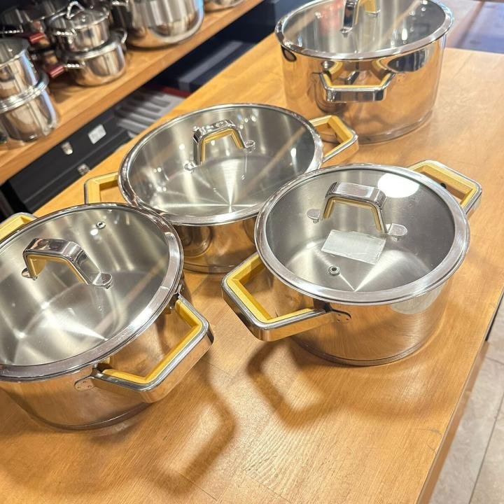Tencere Seti Çelik 8 Parça