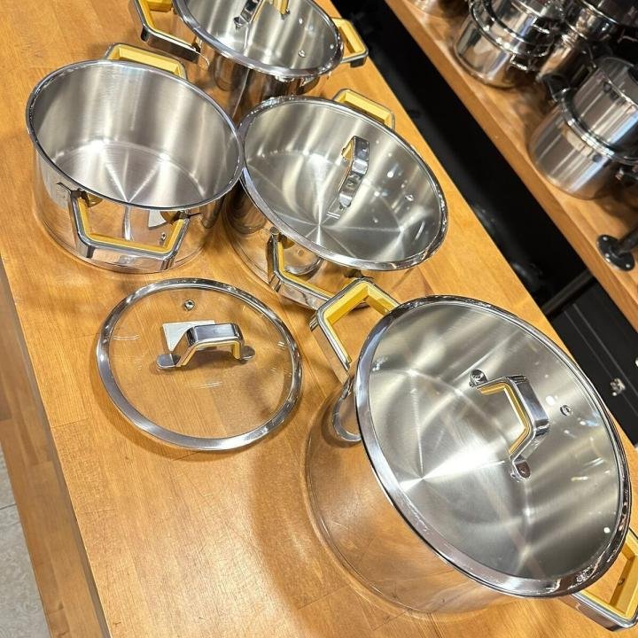 Tencere Seti Çelik 8 Parça