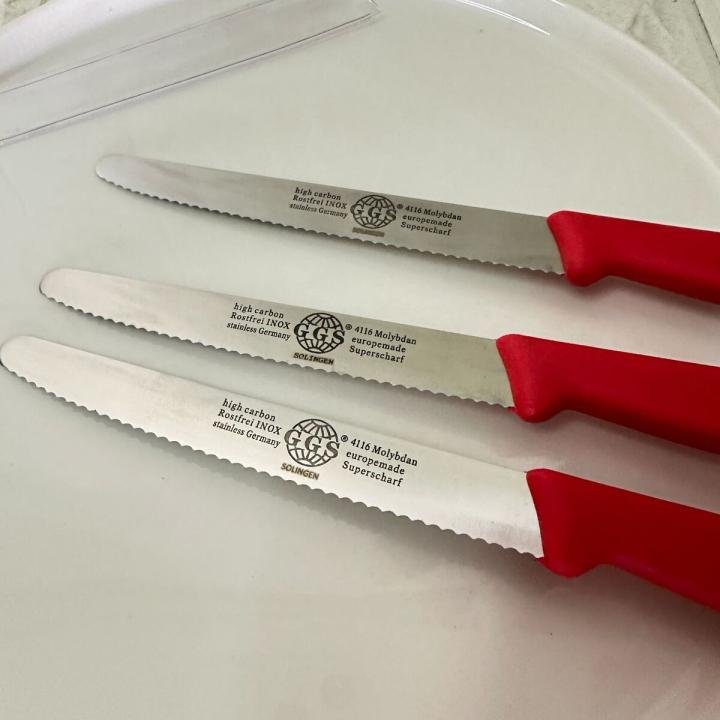 Doğrama Bıçağı Tırtıklı (sıyah) 3 lü