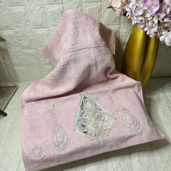 FRANSIZ GİPÜRLÜ Bambu Havlu 6 Ad. (50X90)