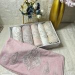 FRANSIZ GİPÜRLÜ Bambu Havlu 6 Ad. (50X90)