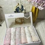 FRANSIZ GİPÜRLÜ Bambu Havlu 6 Ad. (50X90)