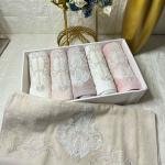 FRANSIZ GİPÜRLÜ Bambu Havlu 6 Ad. (50X90)