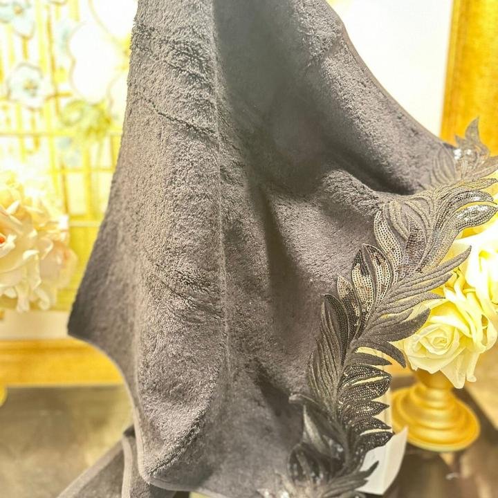 Mariva Siyah 50*90 Havlu Verse-reverse