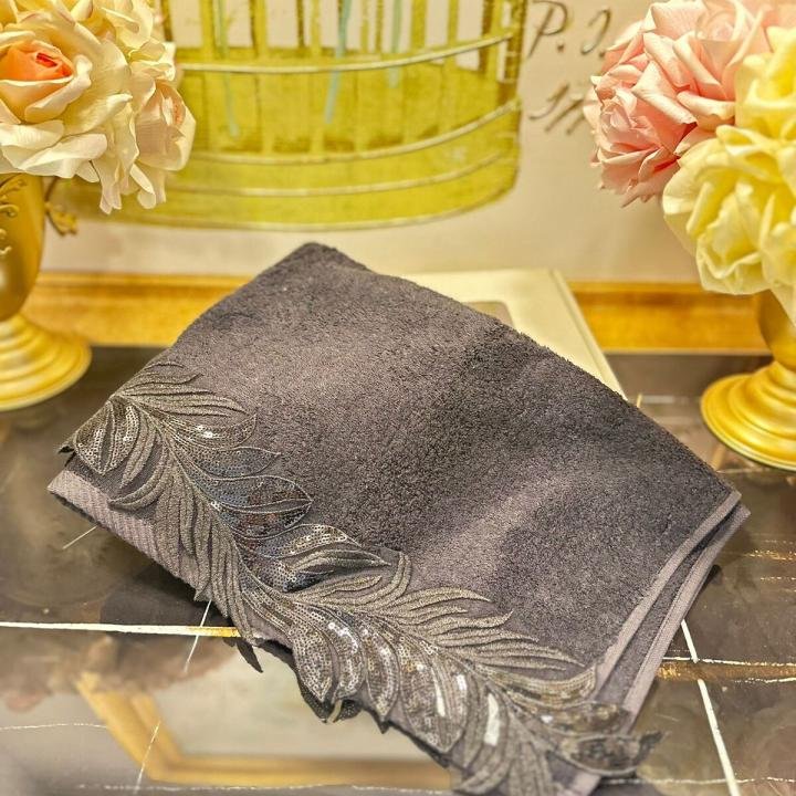 Mariva Siyah 50*90 Havlu Verse-reverse