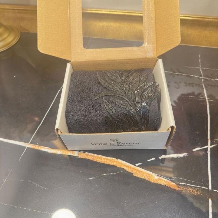 Mariva Siyah 30*50 Siyah Havlu Verse-reverse