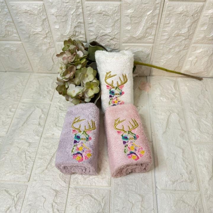 3'lü  Mutfak Havlusu  Nakışlı Bambu 50x30 Cm