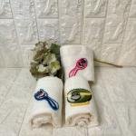 3'lü  Mutfak Havlusu Tafting Nakışlı %100 Pamuk 50x30 Cm