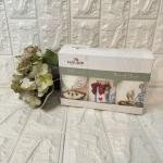 3'lü  Mutfak Havlusu Tafting Nakışlı %100 Pamuk 50x30 Cm