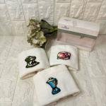 3'lü  Mutfak Havlusu Tafting Nakışlı %100 Pamuk 50x30 Cm