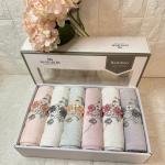 LİZZY-3d Nakışlı Bambu Havlu 6 Ad. (50X90)