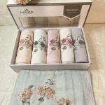 LİZZY-3d Nakışlı Bambu Havlu 6 Ad. (50X90)