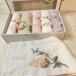 JOVİ-3d Nakışlı Bambu Havlu 6 Ad. (50X90)