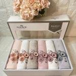 ROLİN-3d Nakışlı Bambu Havlu 6 Ad. (50X90)