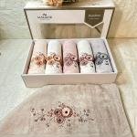 ROLİN-3d Nakışlı Bambu Havlu 6 Ad. (50X90)