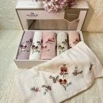 SOLİTA-3d Nakışlı Bambu Havlu 6 Ad. (50X90)