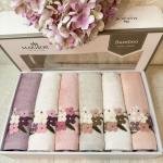 ELENORA-3d Nakışlı Bambu Havlu 6 Ad. (50X90)