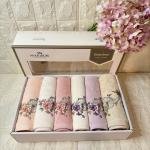 MARGARİTA- 3d Nakışlı Bambu Havlu 6 Ad. (50X90)