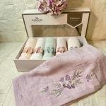 SAFİR- 3d Nakışlı Bambu Havlu 6 Ad. (50X90)