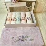 SAFİR- 3d Nakışlı Bambu Havlu 6 Ad. (50X90)