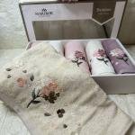 Narissa - 3d Nakışlı Bambu Havlu 6 Ad. (50X90)