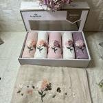 Narissa - 3d Nakışlı Bambu Havlu 6 Ad. (50X90)