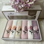 Narissa - 3d Nakışlı Bambu Havlu 6 Ad. (50X90)