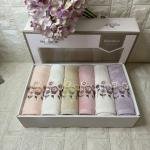 ENZA - 3d Nakışlı Bambu Havlu 6 Ad. (50X90)