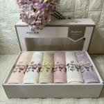 ENZA - 3d Nakışlı Bambu Havlu 6 Ad. (50X90)